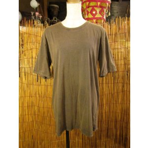 画像: 無地＊ストーンウォッシュ加工＊コットン素材＊半袖Ｔシャツ＊Ｌ