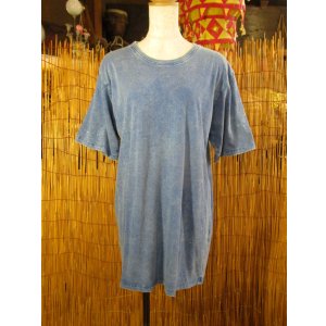 画像: 無地＊ストーンウォッシュ加工＊コットン素材＊半袖Ｔシャツ＊Ｌ