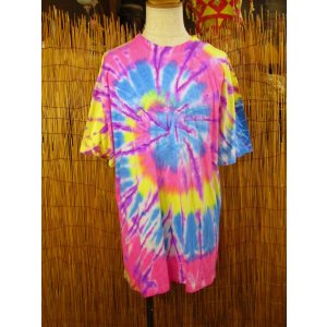 画像: タイダイ染め＊コットン素材＊半袖＊Ｔシャツ＊２ＸＬ