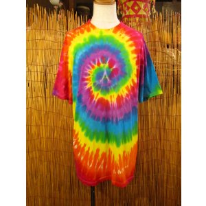 画像: タイダイ染め＊コットン素材＊半袖＊Ｔシャツ＊２ＸＬ