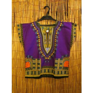 画像: 【１３０ｃｍ】キッズサイズ＊アフリカンプリント＊ダシキ＊プルオーバー