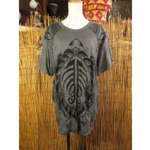 画像: カメさんプリント＊皺加工＊コットン素材＊半袖＊Ｔシャツ