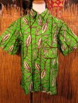 画像1: アフリカンプリント＊コットン素材＊半袖＊シャツ ＊Ｌ