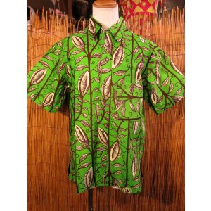 画像: アフリカンプリント＊コットン素材＊半袖＊シャツ ＊Ｌ