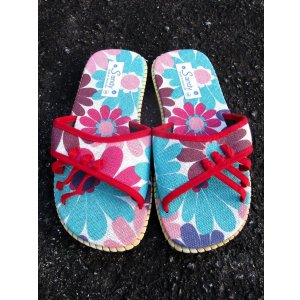 画像: 【２４ｃｍ〜２４・５ｃｍ】お花プリント＊ヘップサンダル