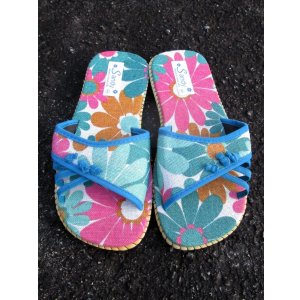 画像: 【２５・５ｃｍ〜２５ｃｍ】お花プリント＊ヘップサンダル