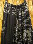画像2: 黒色＋和風プリント＊切り替え＊コットン素材＊ふんわり＊サルエルパンツ