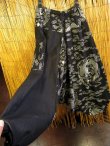 画像3: 黒色＋和風プリント＊切り替え＊コットン素材＊ふんわり＊サルエルパンツ