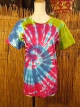 画像: 小さめサイズ＊タイダイ染め＊コットン素材＊半袖＊Ｔシャツ＊Ｍ