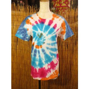 画像: 小さめサイズ＊タイダイ染め＊コットン素材＊半袖＊Ｔシャツ＊Ｍ