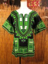 画像: 小さめサイズ＊アフリカンプリント＊ダシキ＊ＤＡＳＨＩＫＩ＊Ｓ