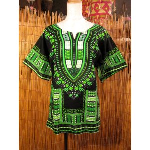 画像: 小さめサイズ＊アフリカンプリント＊ダシキ＊ＤＡＳＨＩＫＩ＊Ｓ