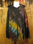 画像1: ビッグサイズ＊タイダイ染め＊裏起毛＊スウェット生地＊ジップアップ＊パーカー