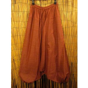 画像: 二色の糸＊コッン素材＊シンプル＊ふんわり＊サルエルパンツ