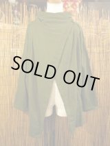 画像: カーキ色＊コットン素材＊ゆったりサイズ＊２ＷＡＹ＊スナフキン＊旅人風コート