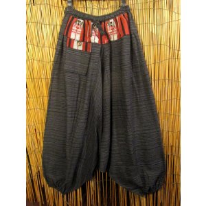 画像: ナガ族＊コットン素材＊ふんわり＊サルエルパンツ