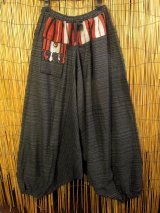 画像: ナガ族＊コットン素材＊ふんわり＊サルエルパンツ