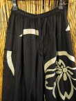 画像2: 黒色＋和風プリント＊切り替え＊コットン素材＊ふんわり＊サルエルパンツ