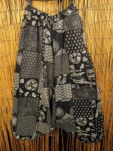 画像: 和風プリント＊コットン素材＊ふんわり＊サルエルパンツ