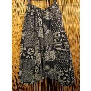 画像: 和風プリント＊コットン素材＊ふんわり＊サルエルパンツ