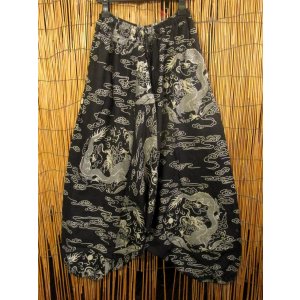 画像: 和風プリント＊コットン素材＊ふんわり＊サルエルパンツ