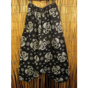 画像: 和風プリント＊コットン素材＊ふんわり＊サルエルパンツ