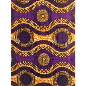 画像: アフリカンプリント生地 パーニュ