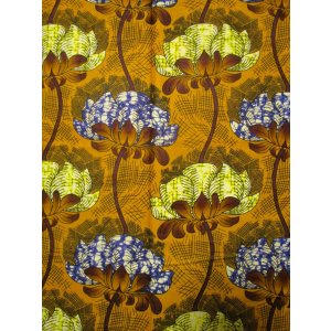 画像: アフリカンプリント生地 パーニュ