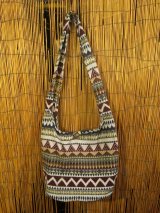 画像: 織り柄＊コットン素材＊ショルダーバッグ