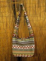 画像: 織り柄＊コットン素材＊ショルダーバッグ