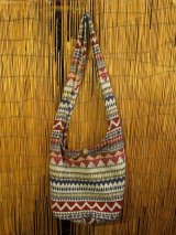 画像: 織り柄＊コットン素材＊ショルダーバッグ