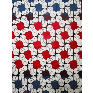 画像: アフリカンプリント生地 パーニュ