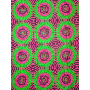 画像: アフリカンプリント生地 パーニュ