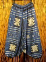 画像: 織り柄風プリント＊コットン素材＊ふんわり＊サルエルパンツ