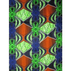 画像: アフリカンプリント生地 パーニュ