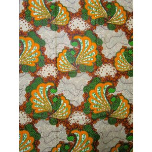画像: アフリカンプリント生地 パーニュ