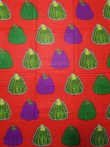 画像: アフリカンプリント生地 パーニュ