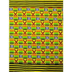 画像: アフリカンプリント生地 パーニュ