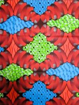 画像: アフリカンプリント生地 パーニュ