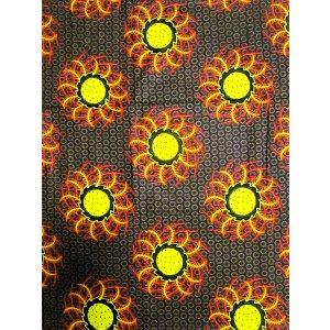 画像: アフリカンプリント生地 パーニュ