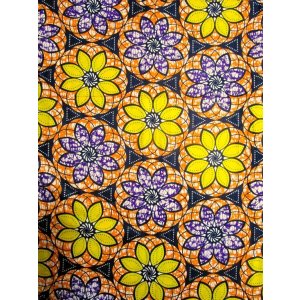 画像: アフリカンプリント生地 パーニュ