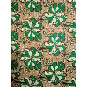 画像: アフリカンプリント生地 パーニュ