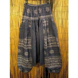 画像: ラムナミプリント＊コッン素材＊モモンガ風＊ふんわり＊サルエルパンツ