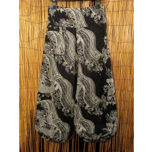 画像: 和風プリント＊コットン素材＊ポケット付き＊ふんわりシルエット＊アラジンパンツ 