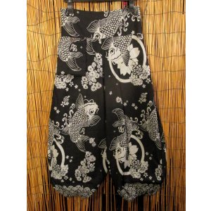 画像: 和風プリント＊コットン素材＊ポケット付き＊ふんわりシルエット＊アラジンパンツ 