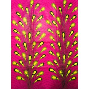 画像: アフリカンプリント生地 パーニュ