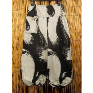 画像: 和風プリント＊コットン素材＊ポケット付き＊ふんわりシルエット＊アラジンパンツ 