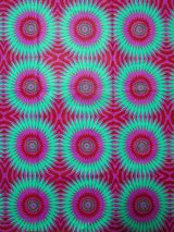 画像: アフリカンプリント生地 パーニュ