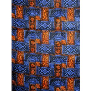 画像: アフリカンプリント生地 パーニュ