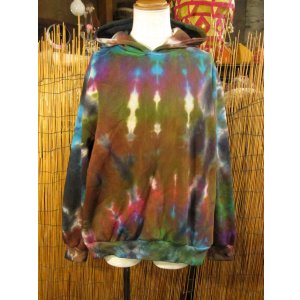 画像: タイダイ染め＊裏起毛＊スウェット生地＊パーカー